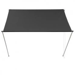 Voiles D'ombrage Auvent ML-Design Anthracite, 400x120 Cm, Métal Et Polyester -Tapis extérieur Soldes auvent ml design anthracite 400x120 cm metal et polyester 3
