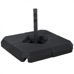 Outsunny Parasols Base De Parasol Pied De Parasol 80 X 80 X 50 Cm Noir
