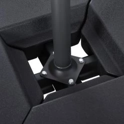 Outsunny Parasols Base De Parasol Pied De Parasol 80 X 80 X 50 Cm Noir -Tapis extérieur Soldes base de parasol pied de parasol 80 x 80 x 50 cm noir 4