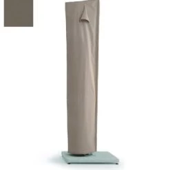Weishäupl Parasols Housse De Protection Pour Parasol Déporté Tissus Beige -Tapis extérieur Soldes housse de protection pour parasol deporte tissus gris 3
