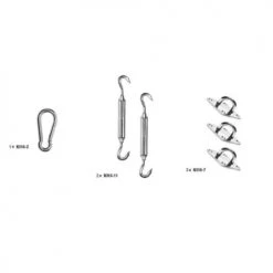 Nesling Voiles D'ombrage Kit De Montage Voile D Ombrage Triangle