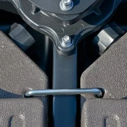 Outsunny Parasols Lot De 4 Poids De Lestage Pour Parasol Déporté HDPE Café -Tapis extérieur Soldes lot de 4 poids de lestage pour parasol deporte hdpe cafe 3