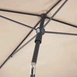 Tectake Parasols Parasol 200 X 125 Cm Beige -Tapis extérieur Soldes parasol 200 x 125 cm beige 5