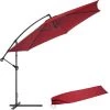 Tectake Parasols Parasol 350 Cm Avec Housse De Protection Rouge -Tapis extérieur Soldes parasol 350 cm avec housse de protection rouge