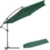 Tectake Parasols Parasol 350 Cm Avec Housse De Protection Vert -Tapis extérieur Soldes parasol 350 cm avec housse de protection vert