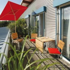 Weishäupl Parasols Parasol Classique Tissus Multicolore Ø210 Cm -Tapis extérieur Soldes parasol classique tissus multicolore oe210 cm 1