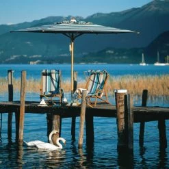 Weishäupl Parasols Parasol Classique Tissus Multicolore Ø210 Cm -Tapis extérieur Soldes parasol classique tissus multicolore oe210 cm 3