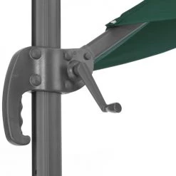 Tectake Parasols Parasol DARIA 300 Cm Avec Pied Déporté Et Housse De Protection Vert -Tapis extérieur Soldes parasol daria 300 cm avec pied deporte et housse de protection vert 3