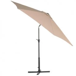 Beliani Parasols Parasol De Jardin Beige Sable ⌀ 270 Cm -Tapis extérieur Soldes parasol de jardin beige sable 270 cm 2