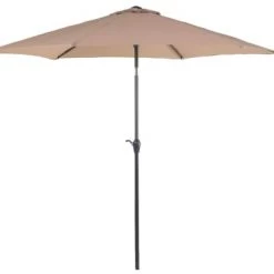 Beliani Parasols Parasol De Jardin Beige Sable ⌀ 270 Cm
