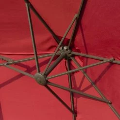 Outsunny Parasols Parasol De Jardin XXL Pied Contrepoids Inclus Acier Polyester Bordeaux 13 Outsunny Parasols Parasol De Jardin XXL Pied Contrepoids Inclus Acier Polyester Bordeaux -Tapis extérieur Soldes parasol de jardin xxl pied contrepoids inclus acier polyester bordeaux 5