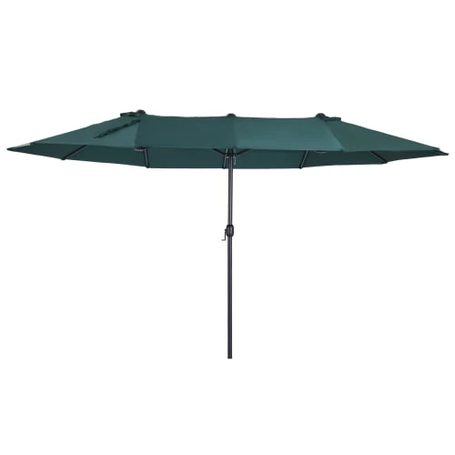 Outsunny Parasols Parasol De Jardin XXL Vert 3 Outsunny Parasols Parasol De Jardin XXL Vert