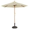 Bolero Parasols Parasol De Terrasse écru à Poulie Diamètre 3 M -Tapis extérieur Soldes parasol de terrasse ecru a poulie diametre 3 m