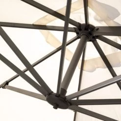 Arbonie Parasols Parasol Déporté 3x3m Taupe -Tapis extérieur Soldes parasol deporte 3x3m taupe 3