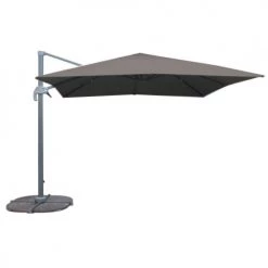 Sunnydays Parasols Parasol Déporté Avec Manivelle Gris Anthracite - 300x300cm