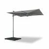 Alice's Garden Parasols Parasol Déporté Carré 250 X 250 Cm En Aluminium Gris