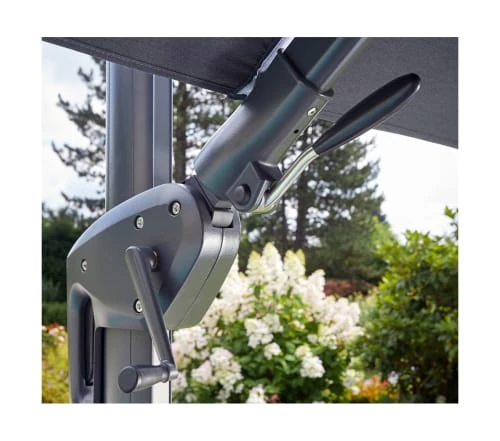 Ozalide Parasols Parasol Déporté Carré 3x3 M En Aluminium Bleu Canard 7 Ozalide Parasols Parasol Déporté Carré 3x3 M En Aluminium Bleu Canard – Image 5