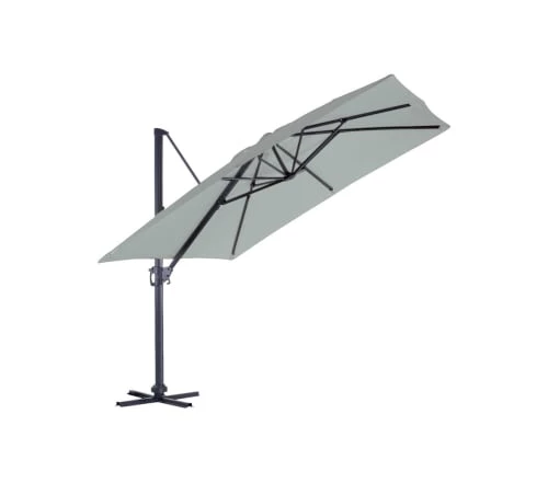 Ozalide Parasols Parasol Déporté Carré 3x3 M En Aluminium Gris Perle 5 Ozalide Parasols Parasol Déporté Carré 3x3 M En Aluminium Gris Perle – Image 3