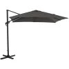 Proloisirs Parasols Parasol Déporté Carré En Aluminium 2,5x2,5m Roma Gris