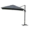 Outsunny Parasols Parasol Déporté Carré Inclinable Pivotant 360° Gris -Tapis extérieur Soldes parasol deporte carre inclinable pivotant 3600 gris