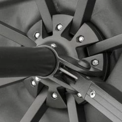 Outsunny Parasols Parasol Déporté Carré Inclinable Pivotant 360° Gris -Tapis extérieur Soldes parasol deporte carre inclinable pivotant 3600 gris 5