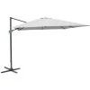 Proloisirs Parasols Parasol Déporté En Aluminium 3x4m Dom Blanc -Tapis extérieur Soldes parasol deporte en aluminium 3x4m dom blanc