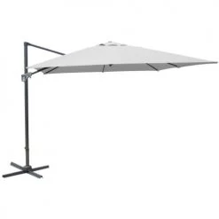 Proloisirs Parasols Parasol Déporté En Aluminium 3x4m Dom Blanc
