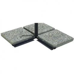 Proloisirs Parasols Parasol Déporté En Aluminium 3x4m Dom Gris -Tapis extérieur Soldes parasol deporte en aluminium 3x4m dom gris 3