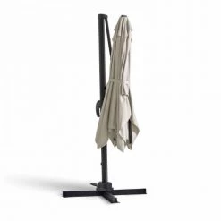 Oviala Parasols Parasol Déporté En Aluminium écru -Tapis extérieur Soldes parasol deporte en aluminium ecru 3