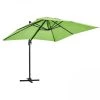 Oviala Parasols Parasol Déporté En Aluminium Vert -Tapis extérieur Soldes parasol deporte en aluminium vert