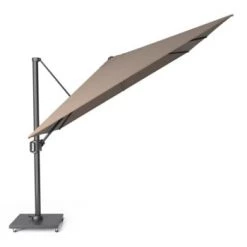 Platinum Parasols Parasol Déporté Inclinable 4x3m Manhattan (gris Clair) -Tapis extérieur Soldes parasol deporte inclinable 4x3m havanna taupe