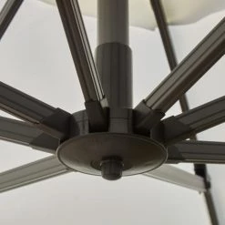 Kerama Parasols Parasol Déporté Inclinable Blanc D3m -Tapis extérieur Soldes parasol deporte inclinable blanc d3m 3