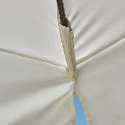 Kerama Parasols Parasol Déporté Inclinable Blanc D3m -Tapis extérieur Soldes parasol deporte inclinable blanc d3m 4