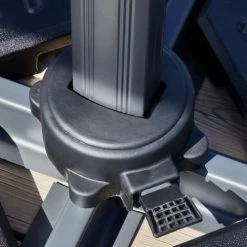 Kerama Parasols Parasol Déporté Inclinable Blanc D3m -Tapis extérieur Soldes parasol deporte inclinable blanc d3m 5