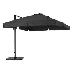 Kerama Parasols Parasol Déporté Inclinable Gris Anthracite D3m