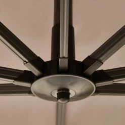 Kerama Parasols Parasol Déporté Inclinable Gris Anthracite D3m -Tapis extérieur Soldes parasol deporte inclinable gris anthracite d3m 4