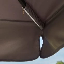 Kerama Parasols Parasol Déporté Inclinable Gris Anthracite D3m -Tapis extérieur Soldes parasol deporte inclinable gris anthracite d3m 5