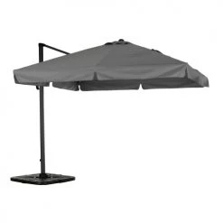 Kerama Parasols Parasol Déporté Inclinable Gris D3m
