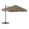 Kerama Parasols Parasol Déporté Inclinable Marron D3m