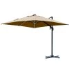 Outsunny Parasols Parasol Déporté LED Carré Inclinable Pivotant 360° Beige -Tapis extérieur Soldes parasol deporte led carre inclinable pivotant 3600 beige