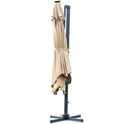 Outsunny Parasols Parasol Déporté LED Carré Inclinable Pivotant 360° Beige 12 Outsunny Parasols Parasol Déporté LED Carré Inclinable Pivotant 360° Beige -Tapis extérieur Soldes parasol deporte led carre inclinable pivotant 3600 beige 4