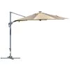 Outsunny Parasols Parasol Déporté LED Octogonal Inclinable Pivotant 360° Beige -Tapis extérieur Soldes parasol deporte led octogonal inclinable pivotant 3600 beige