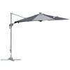 Outsunny Parasols Parasol Déporté LED Octogonal Inclinable Pivotant 360° Gris -Tapis extérieur Soldes parasol deporte led octogonal inclinable pivotant 3600 gris