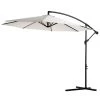 Outsunny Parasols Parasol Déporté Octogonal Inclinable Crème -Tapis extérieur Soldes parasol deporte octogonal inclinable creme