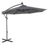 Outsunny Parasols Parasol Déporté Octogonal Parasol LED Inclinable Gris -Tapis extérieur Soldes parasol deporte octogonal parasol led inclinable gris