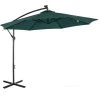 Outsunny Parasols Parasol Déporté Octogonal Parasol LED Inclinable Vert -Tapis extérieur Soldes parasol deporte octogonal parasol led inclinable vert