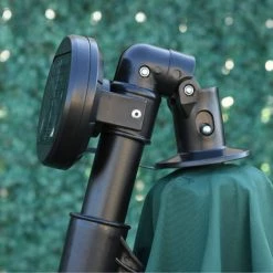 Outsunny Parasols Parasol Déporté Octogonal Parasol LED Inclinable Vert -Tapis extérieur Soldes parasol deporte octogonal parasol led inclinable vert 5