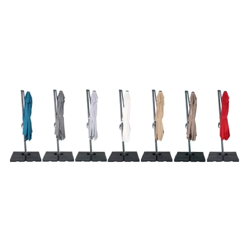 Alice's Garden Parasols Parasol Déporté Rectangulaire 2x3m écru 8 Alice's Garden Parasols Parasol Déporté Rectangulaire 2x3m écru – Image 6