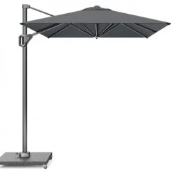 Platinum Parasols Parasol Déporté Rectangulaire 3x2 M Simple Inclinaison Anthracite