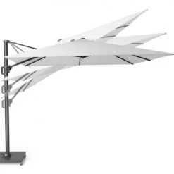 Platinum Parasols Parasol Déporté Rectangulaire 3x2 M Simple Inclinaison Taupe -Tapis extérieur Soldes parasol deporte rectangulaire 3x2 m simple inclinaison taupe 3